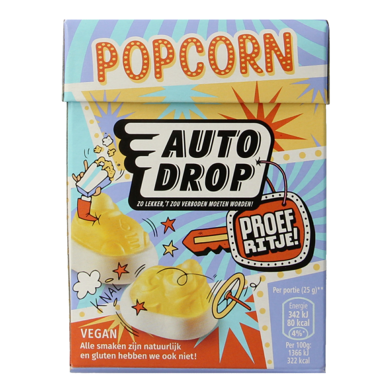 Autodrop Proefritje popcorn