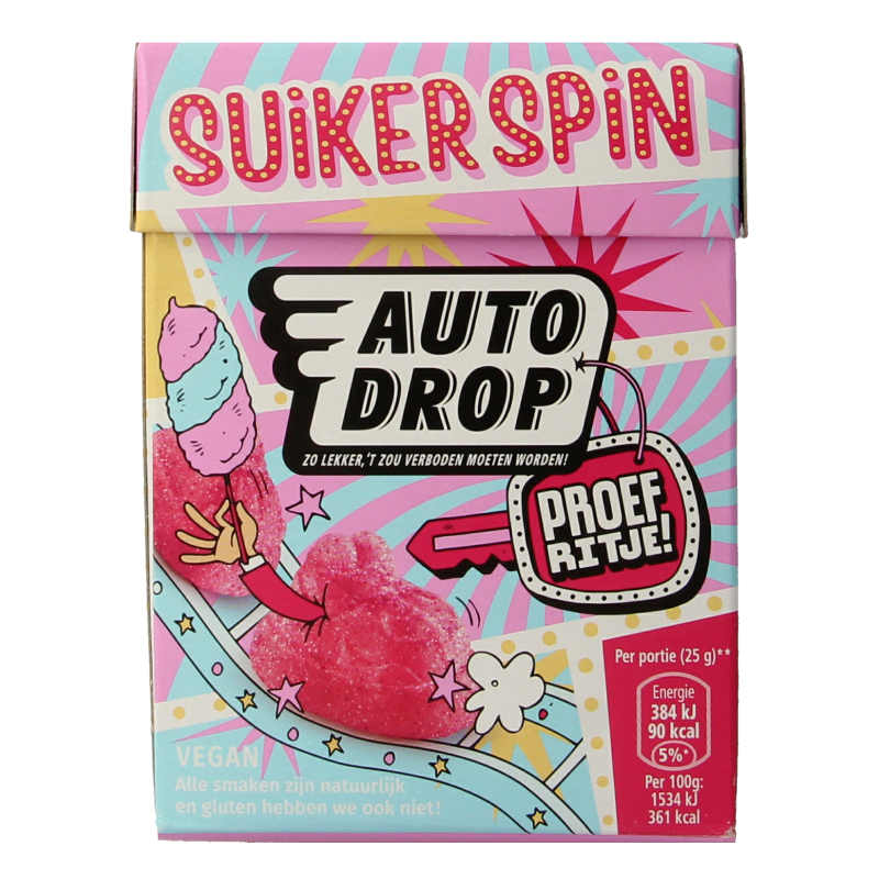 Autodrop Proefritje suikerspin