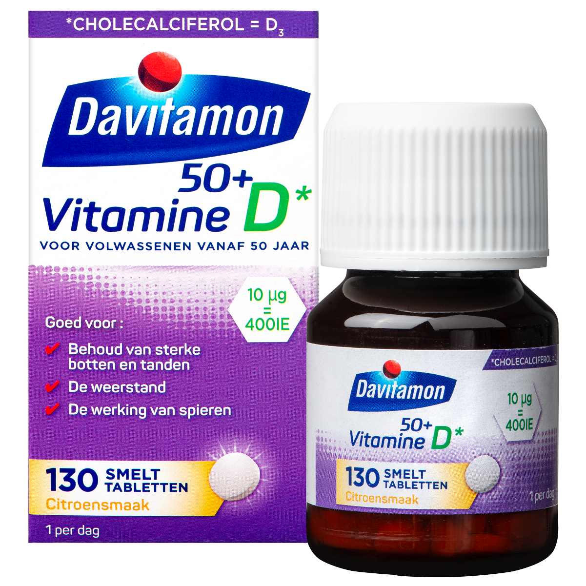 Davitamon Vitamine D 50+ smelttablet - Afbeelding 2