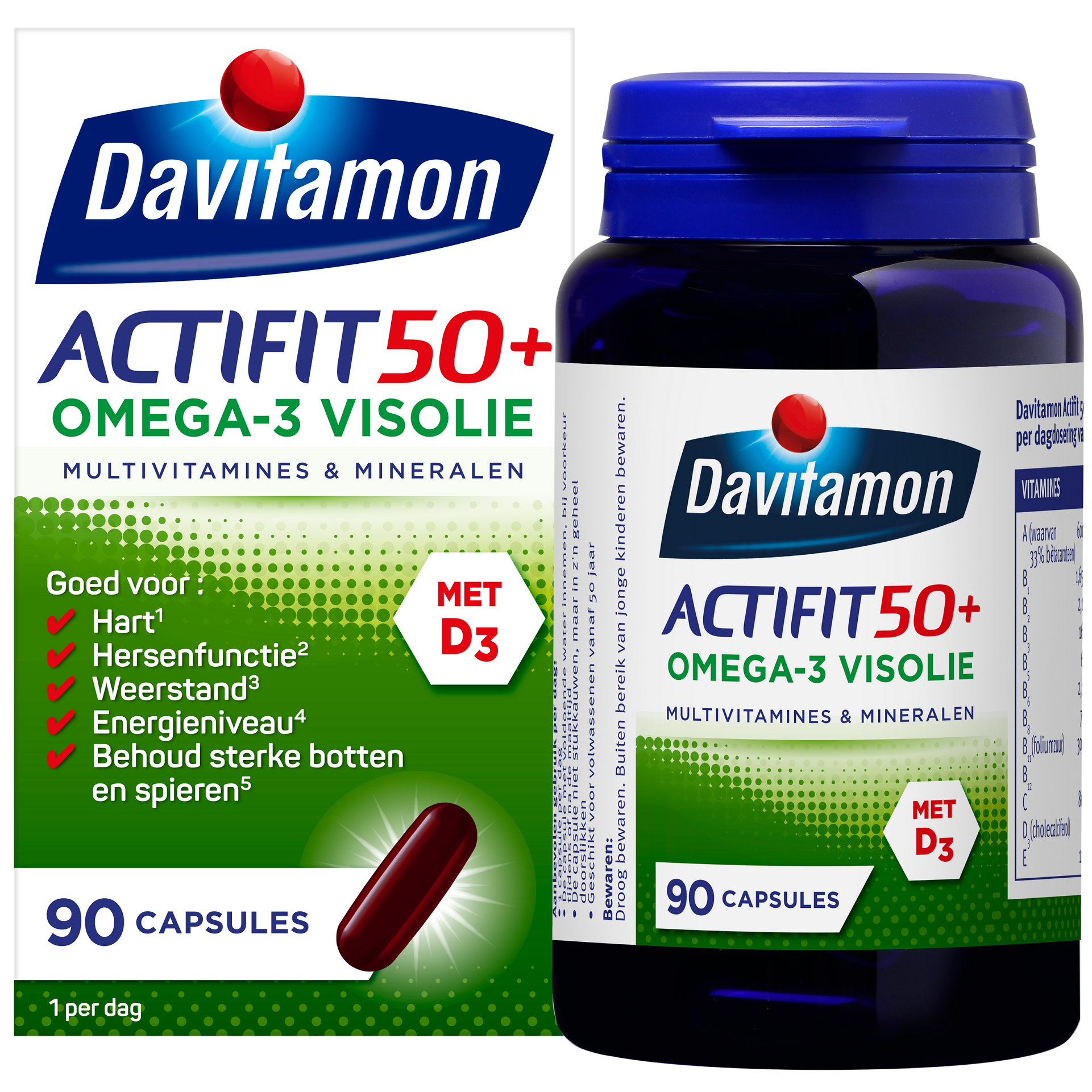 Davitamon Actifit 50+ omega 3 - Afbeelding 2