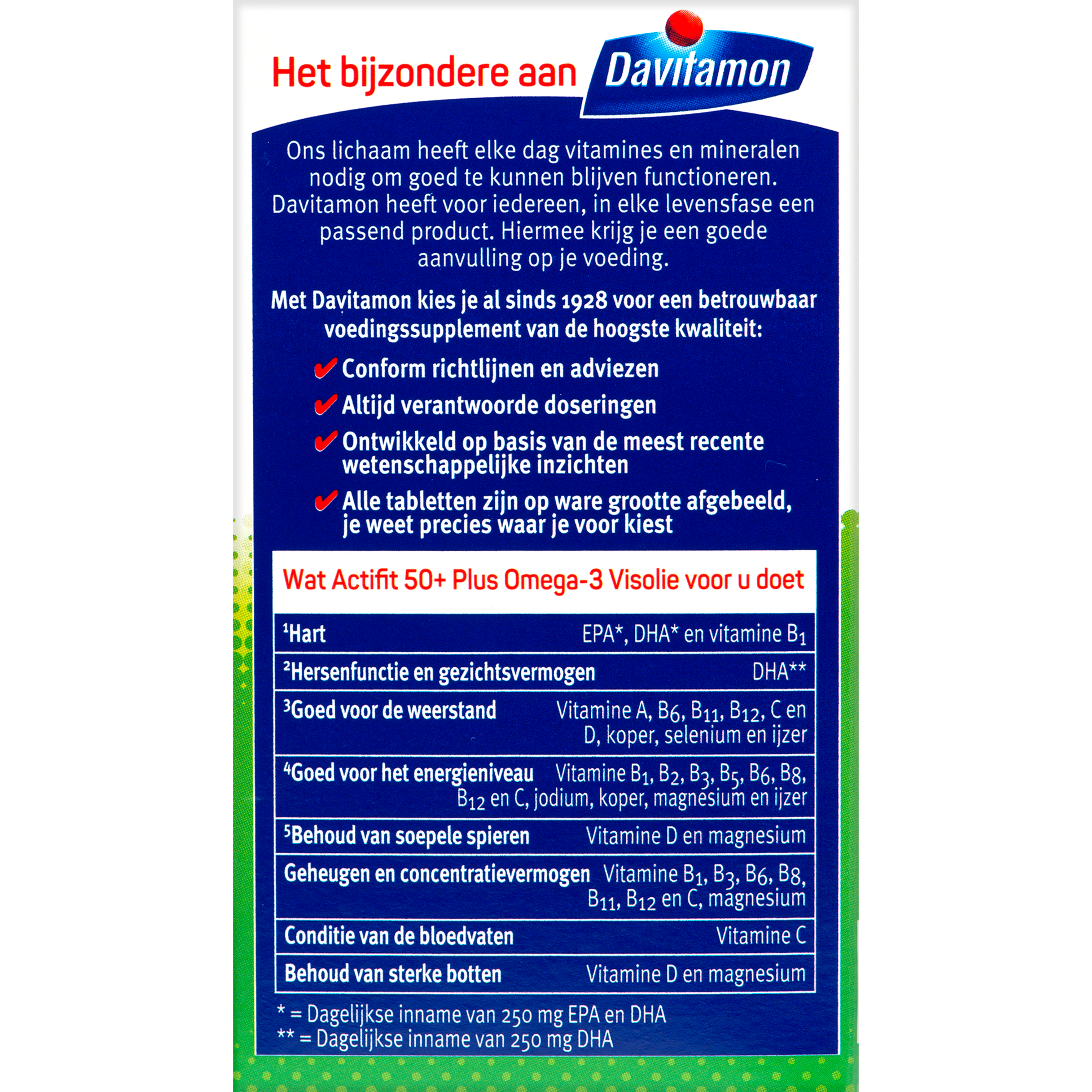 Davitamon Actifit 50+ omega 3 - Afbeelding 3
