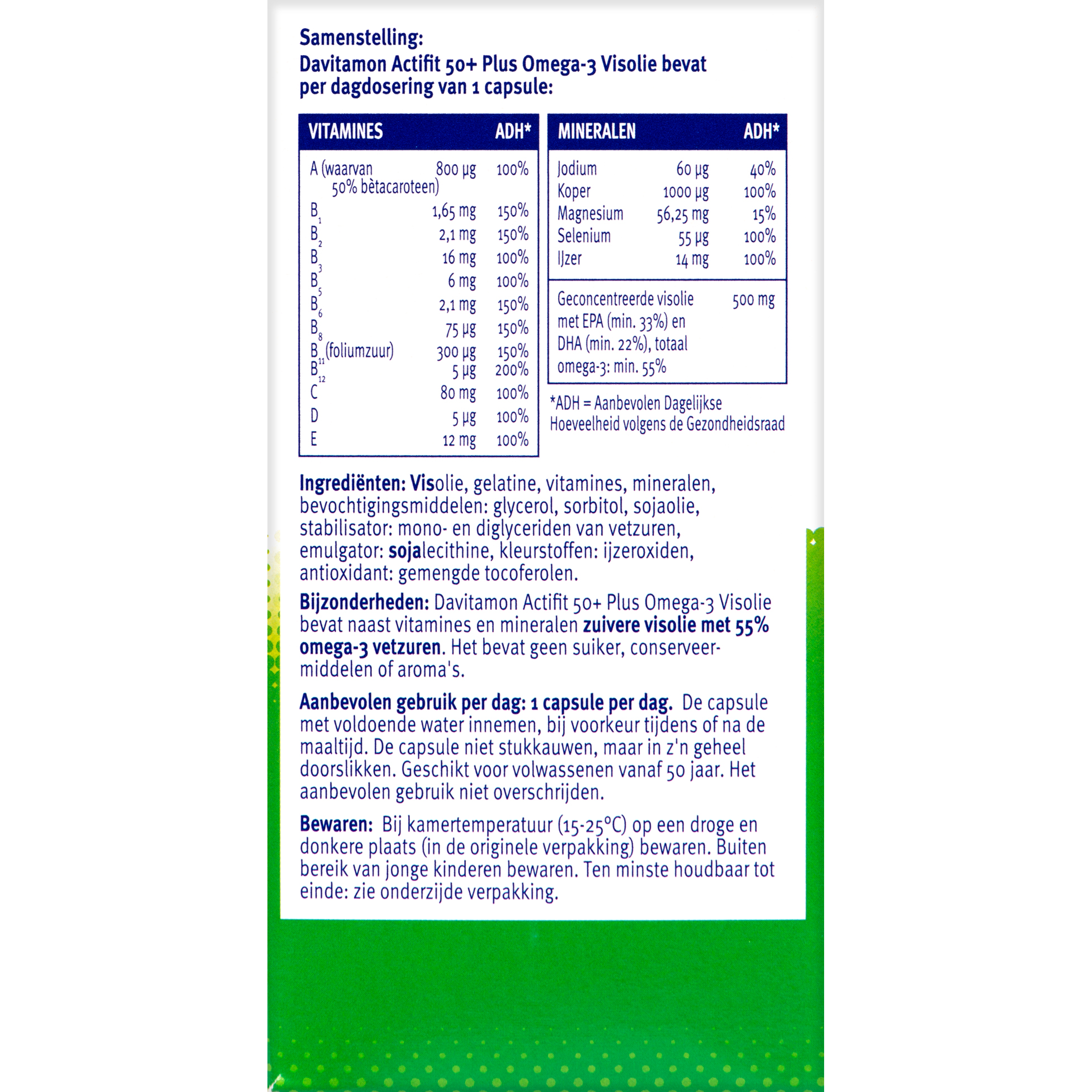 Davitamon Actifit 50+ omega 3 - Afbeelding 3