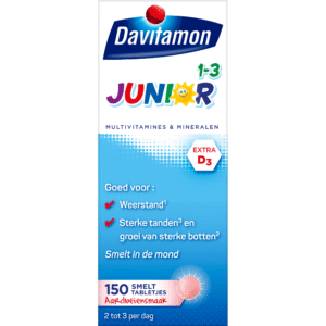 Davitamon Junior 1-3 smelttablet aardbei
