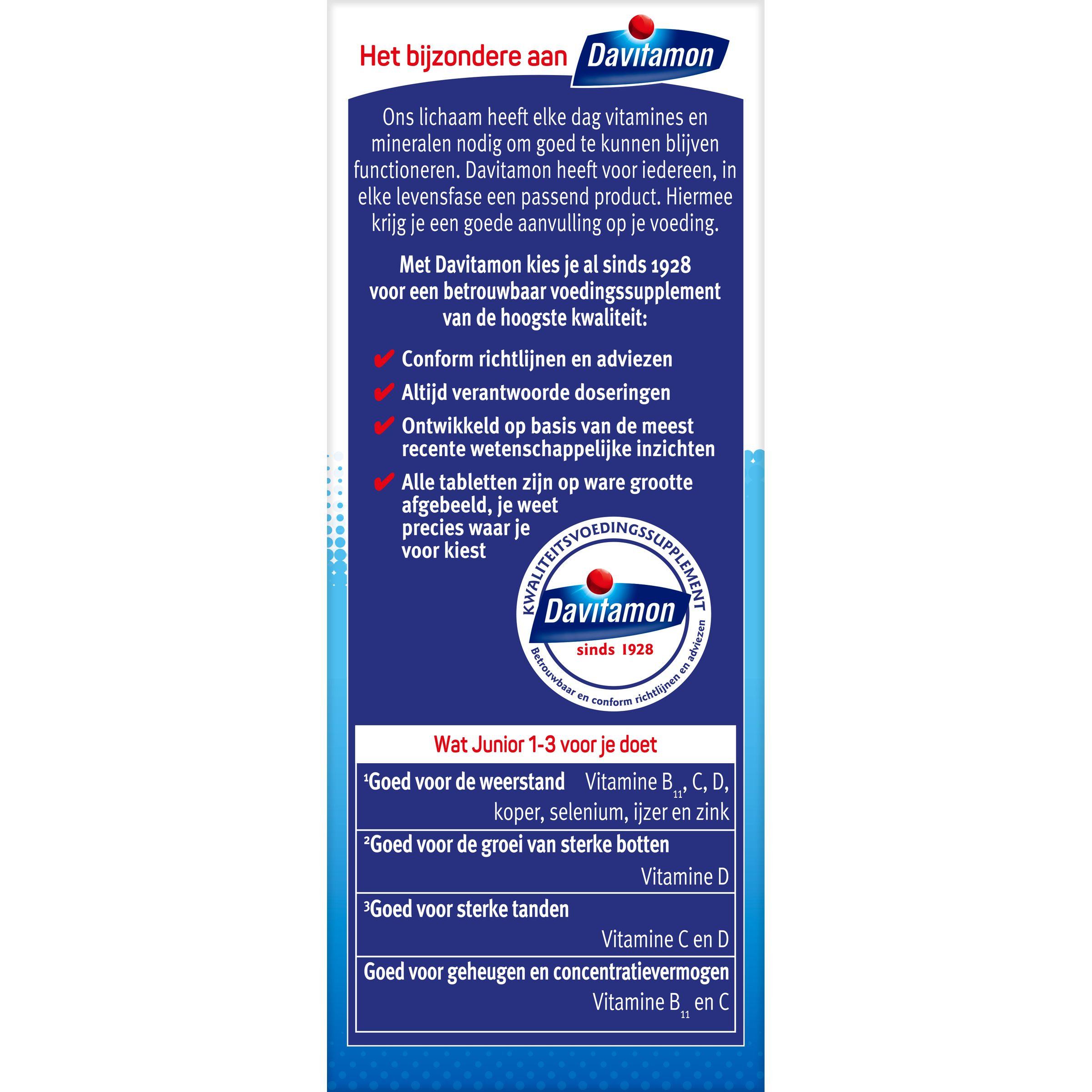 Davitamon Junior 1-3 smelttablet aardbei - Afbeelding 3