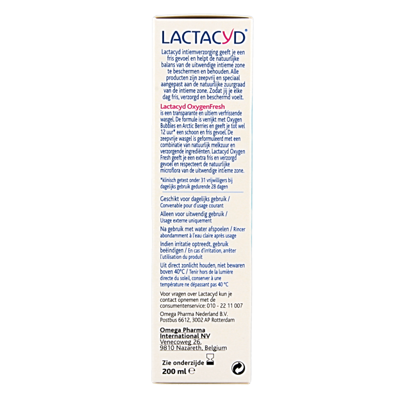 Lactacyd Oxygen fresh intiem wash - Afbeelding 2