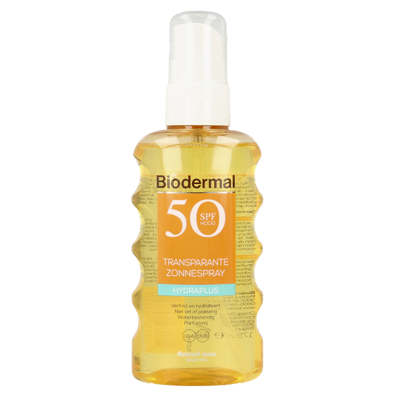 Biodermal Hydra plus transparante zonnespray SPF50