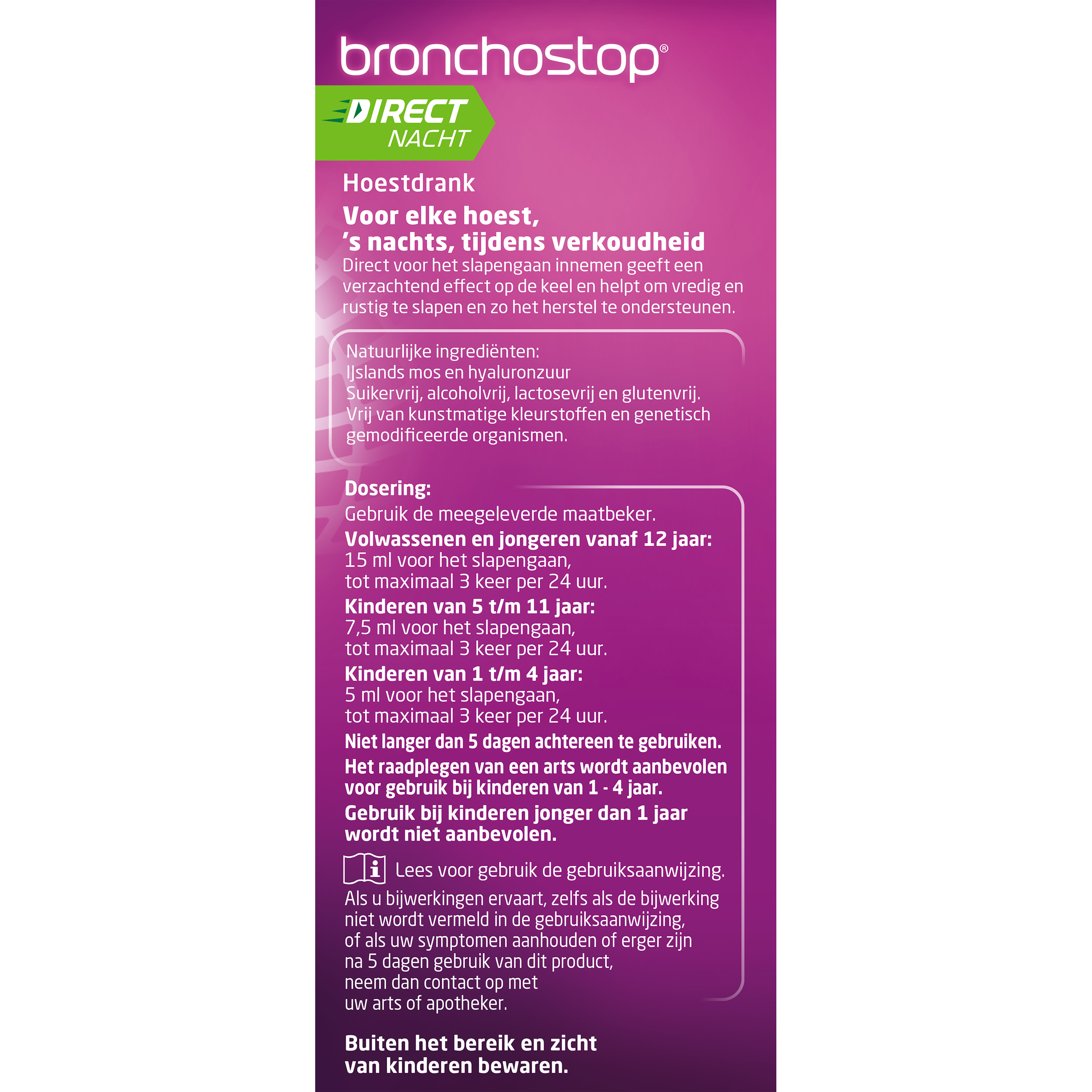 Bronchostop Hoestdrank direct nacht 5 in 1 - Afbeelding 3