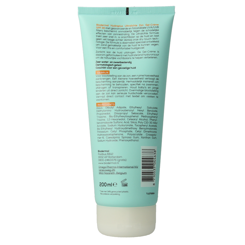 Biodermal Gelcreme ultralicht SPF30 - Afbeelding 2