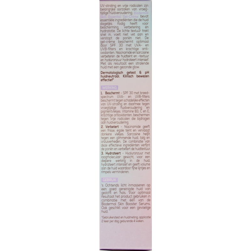 Biodermal Skin essential gelcreme SPF30 - Afbeelding 3
