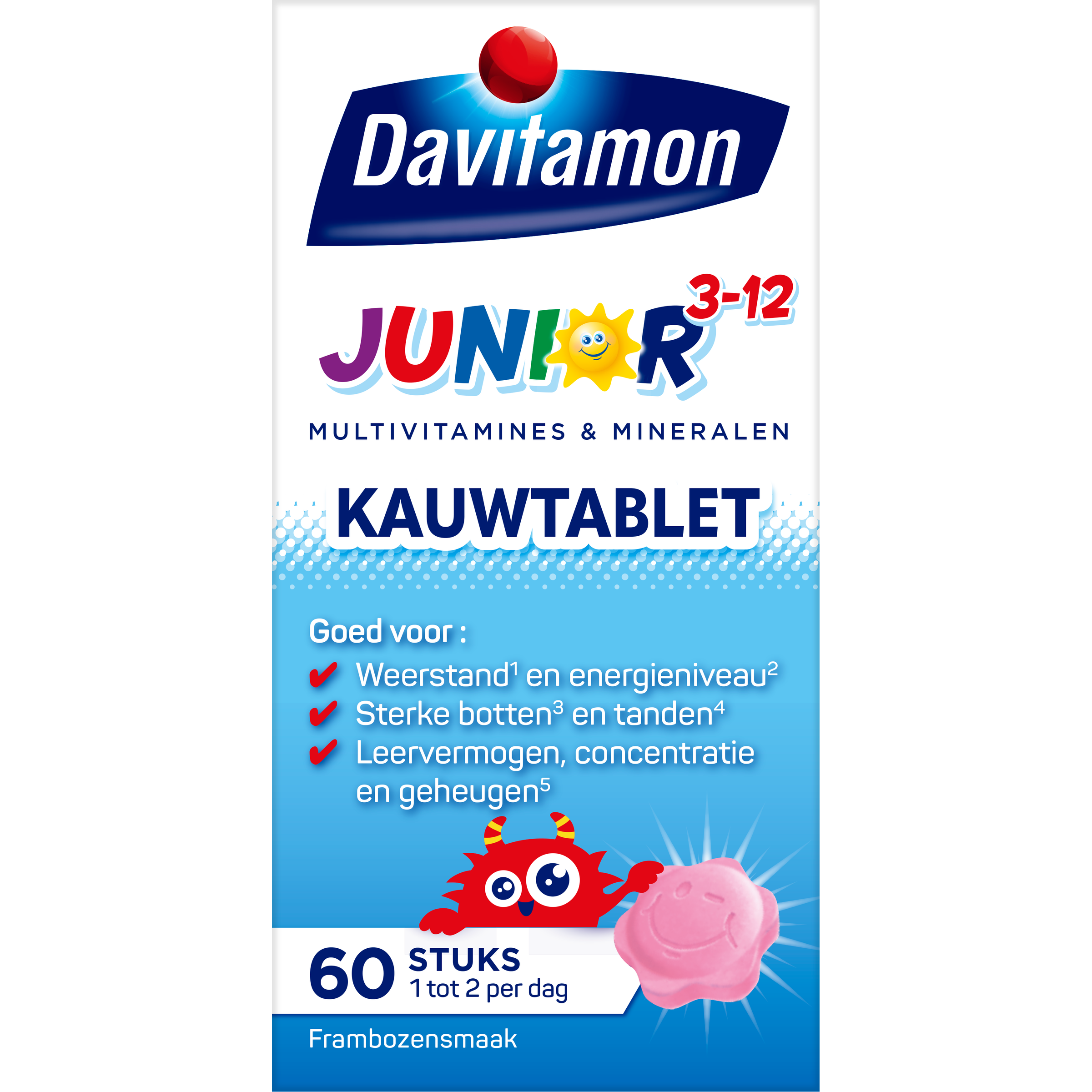 Davitamon Junior 3+ framboos - Afbeelding 2