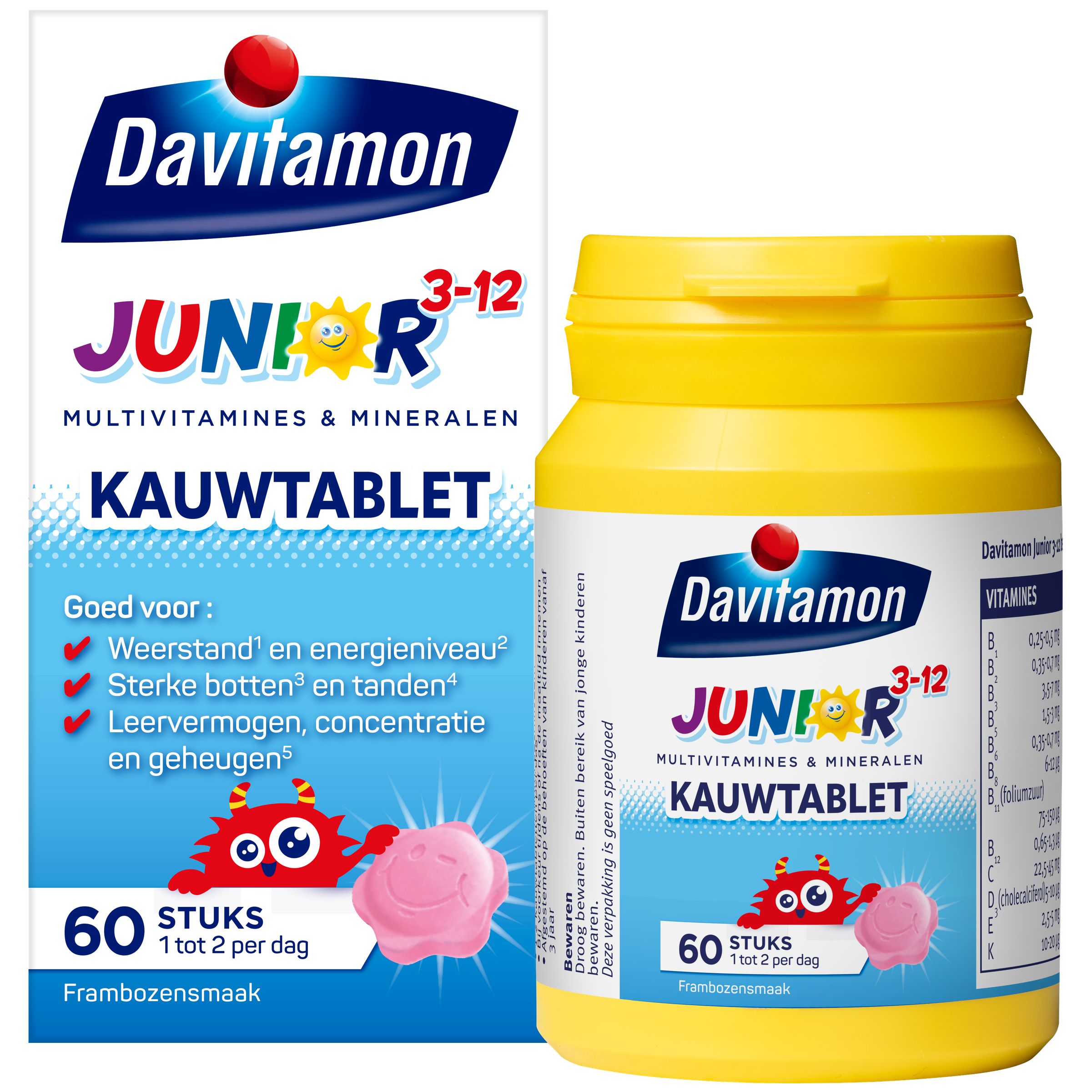 Davitamon Junior 3+ framboos - Afbeelding 3