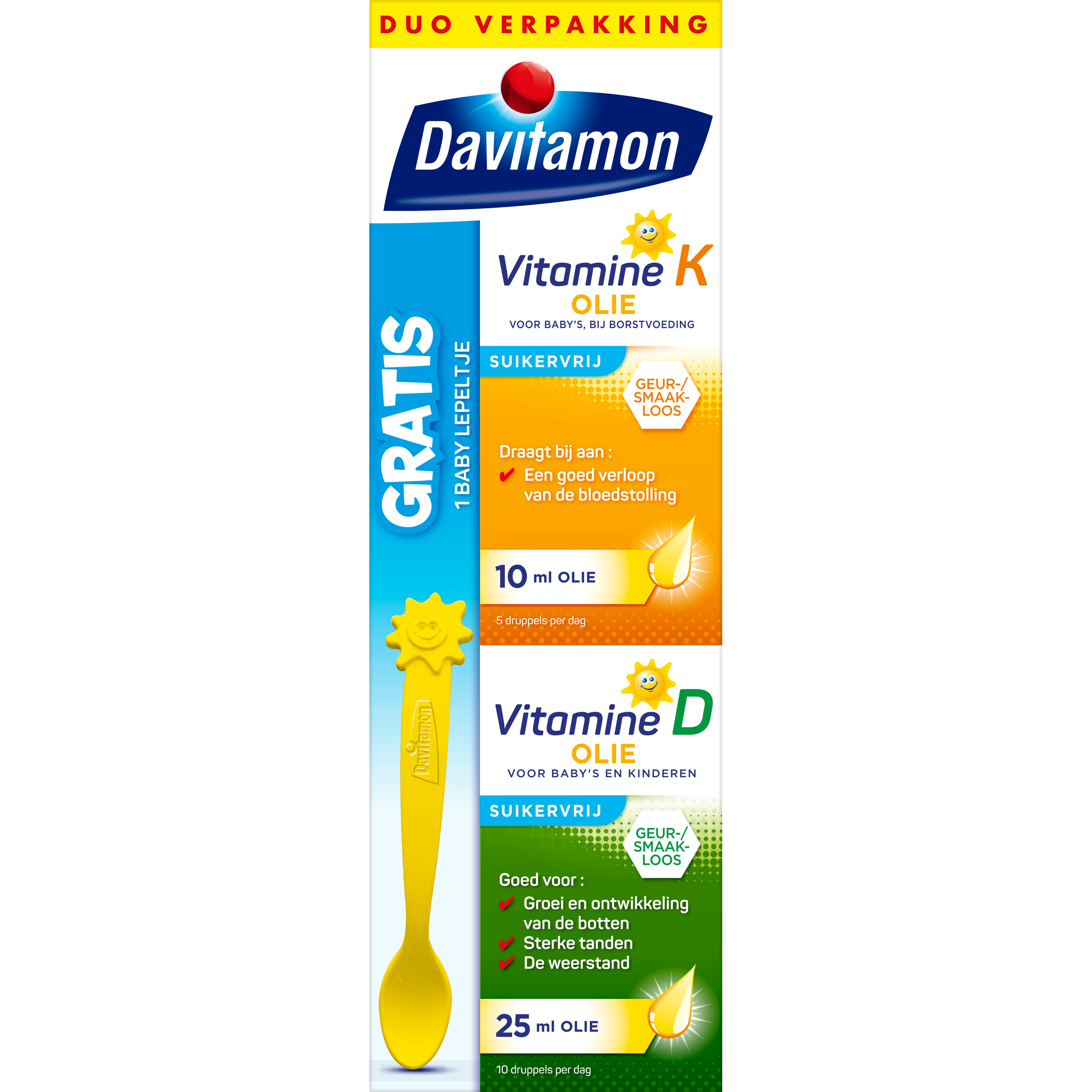 Davitamon Baby vitamine D & K 25mcg