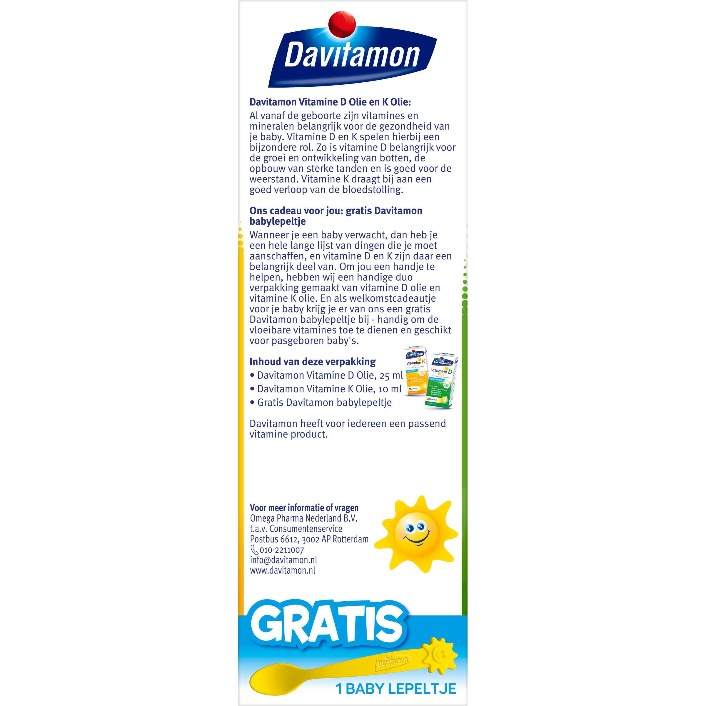 Davitamon Baby vitamine D & K 25mcg - Afbeelding 3