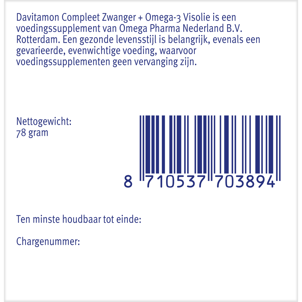 Davitamon Compleet zwanger plus visolie - Afbeelding 5