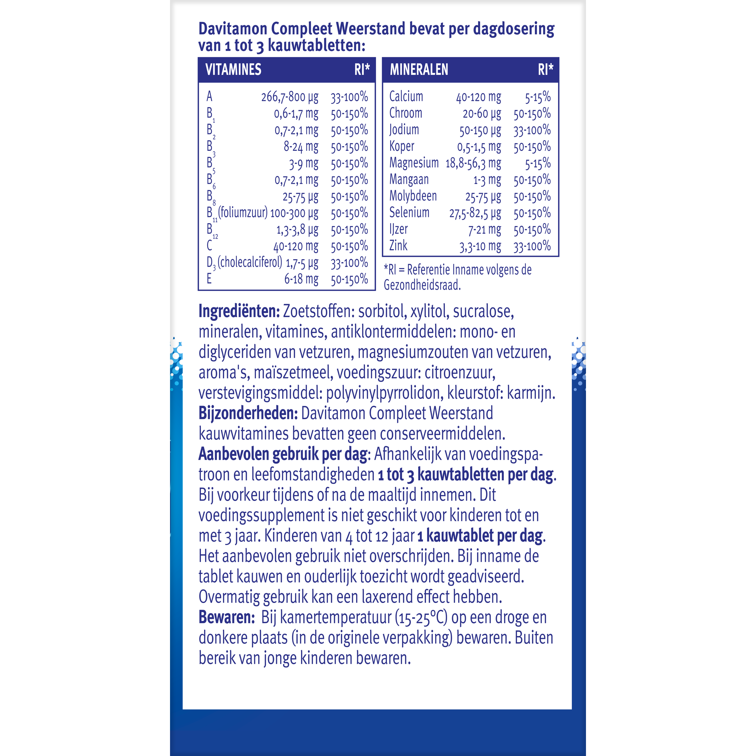 Davitamon Compleet weerstand kauwvitamines aardbei - Afbeelding 3