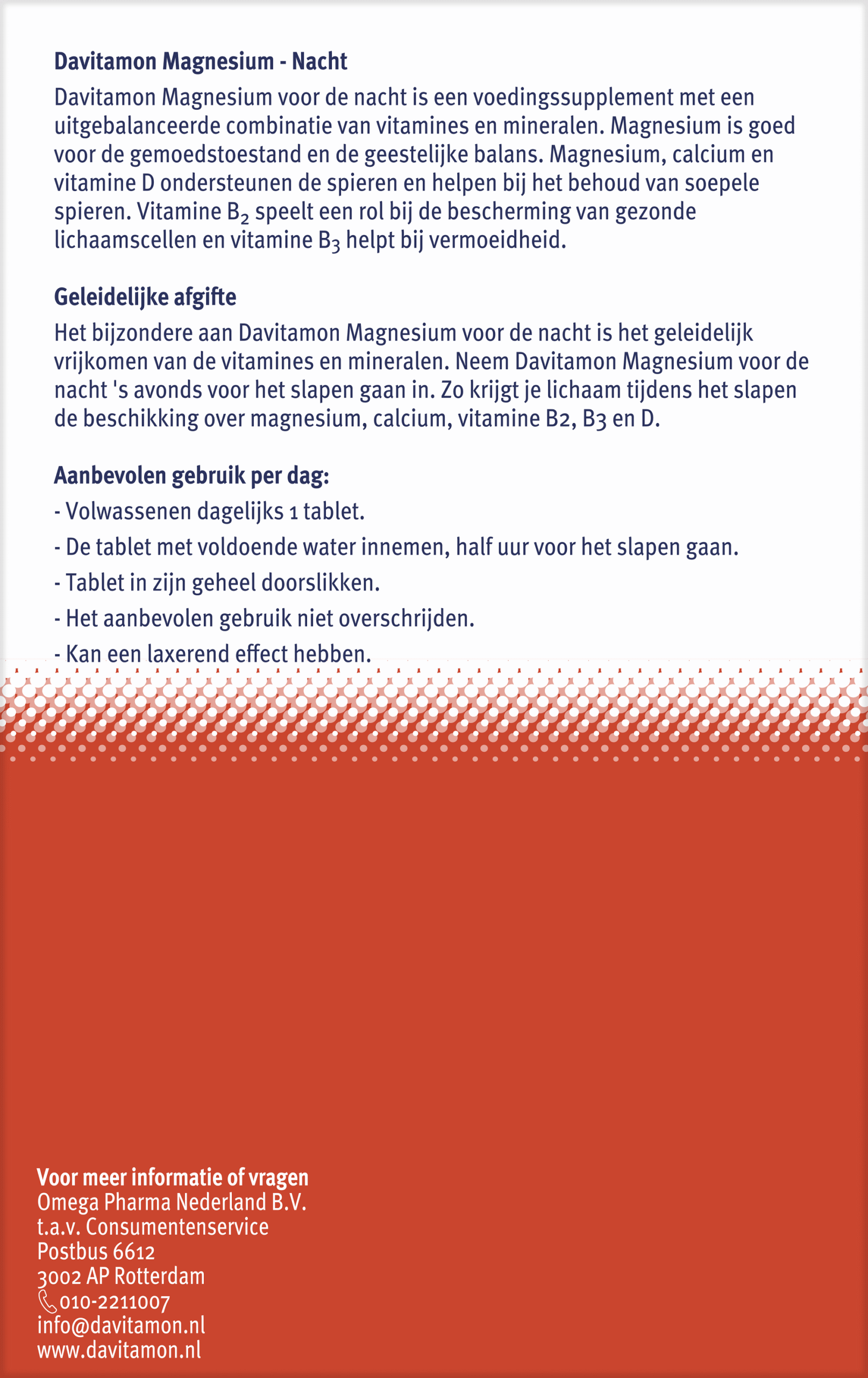 Davitamon Magnesium speciaal voor de nacht - Afbeelding 4