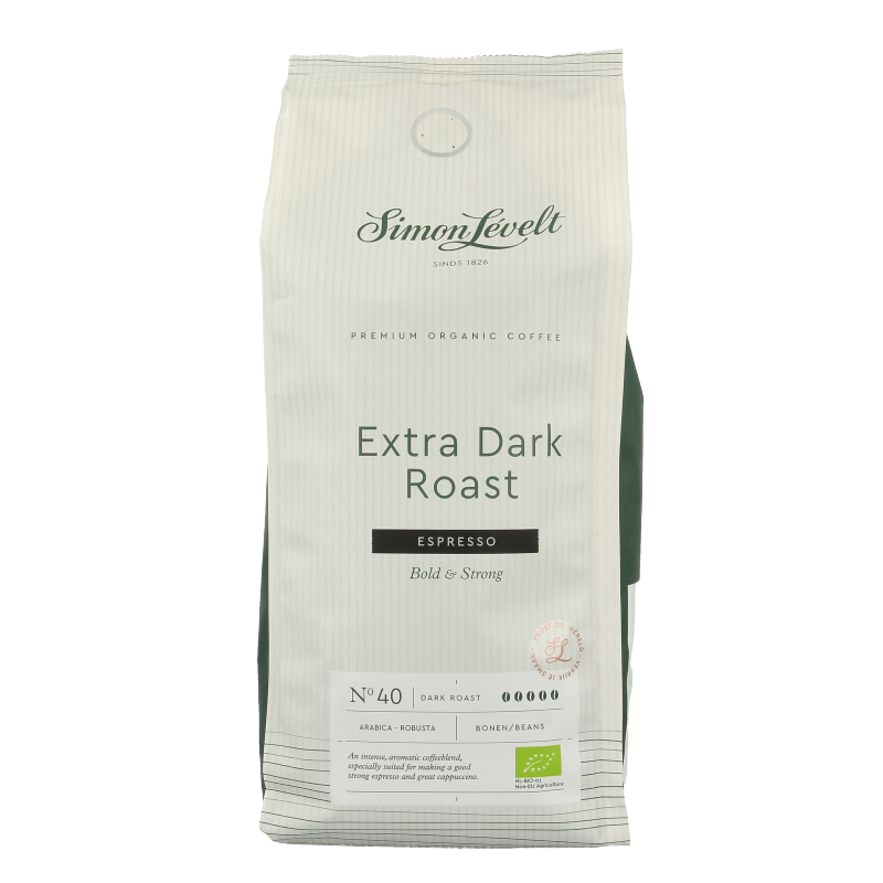 Simon Levelt Cafe N40 espresso extra dark roast bio