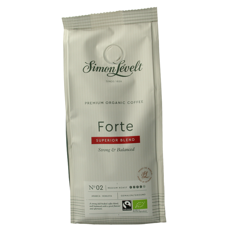 Simon Levelt Cafe organico forte snelfilter bio