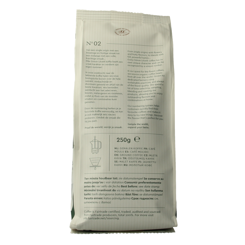 Simon Levelt Cafe organico forte snelfilter bio - Afbeelding 2