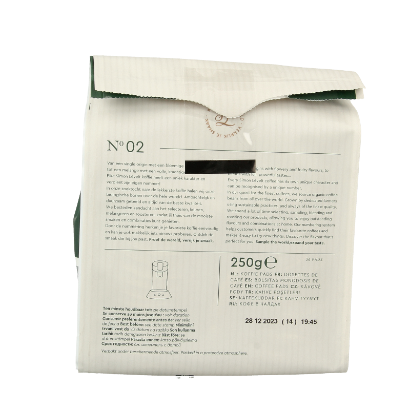 Simon Levelt Cafe pads forte superior blend bio - Afbeelding 3