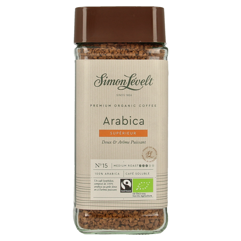 Simon Levelt Cafe organico Arabica instant bio - Afbeelding 3