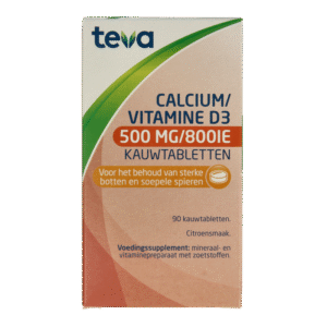 Teva Calcium / vitamine D 500mg / 800IE