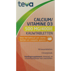 Teva Calcium / vitamine D 500mg / 400IE