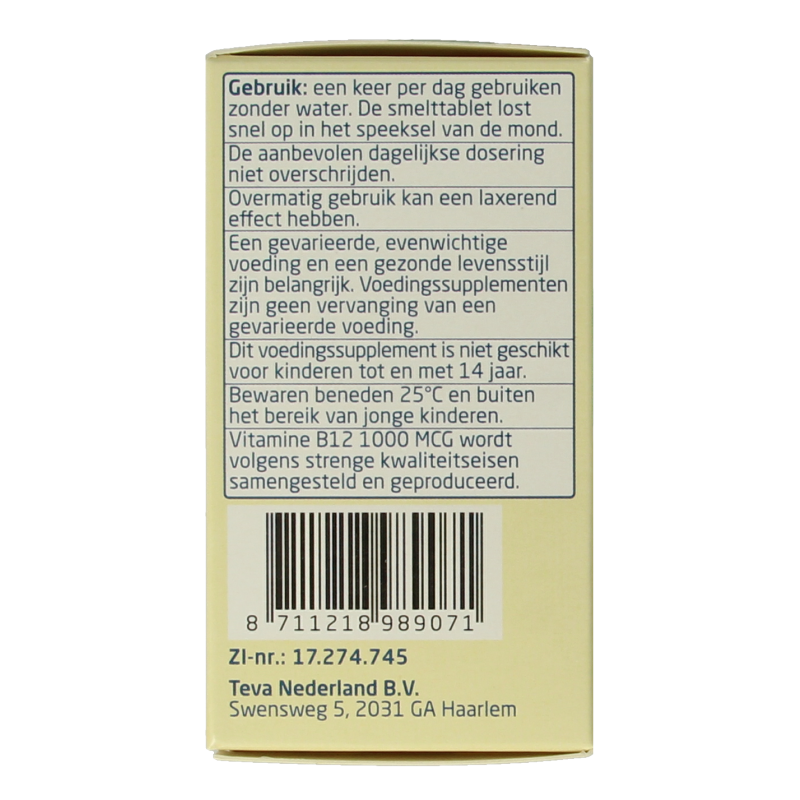 Teva Vitamine B12 1000mcg - Afbeelding 5