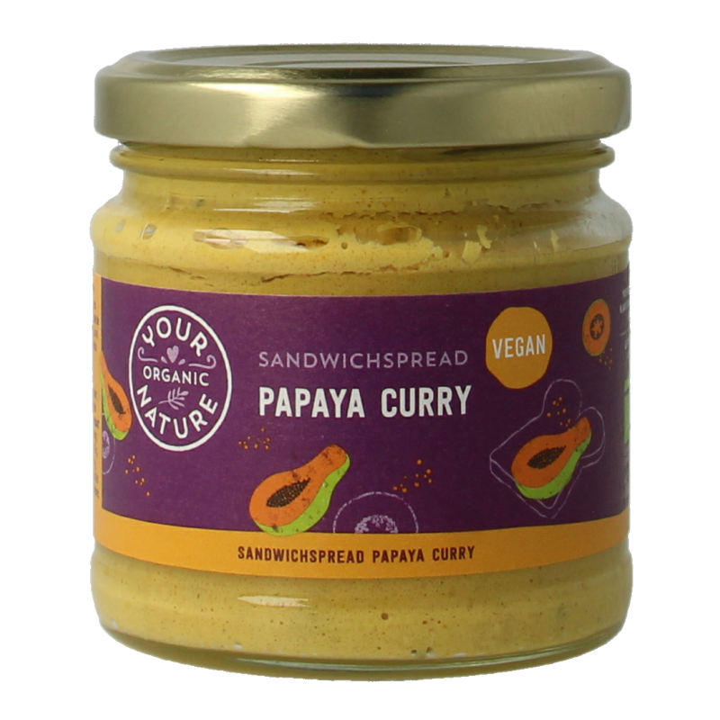 Your Organic Nature Sandwichspread papaya-curry bio