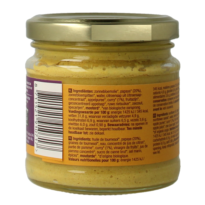 Your Organic Nature Sandwichspread papaya-curry bio - Afbeelding 3