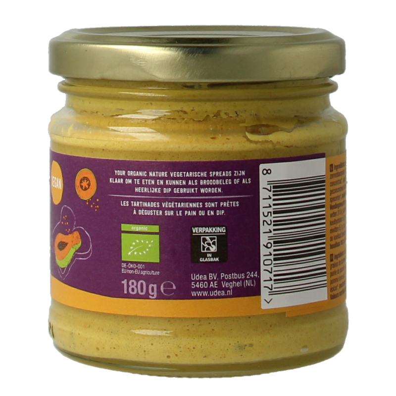 Your Organic Nature Sandwichspread papaya-curry bio - Afbeelding 4