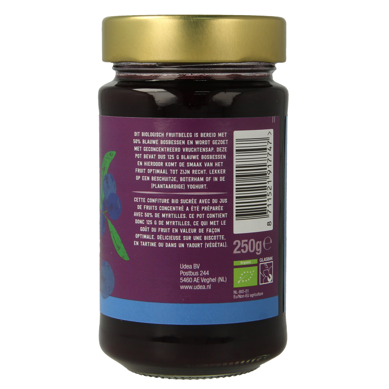Your Organic Nature Fruit beleg blauwe bosbes bio - Afbeelding 3