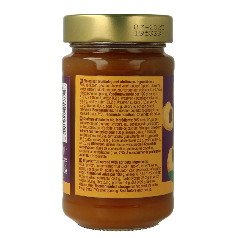 Your Organic Nature Fruit beleg abrikoos bio - Afbeelding 2