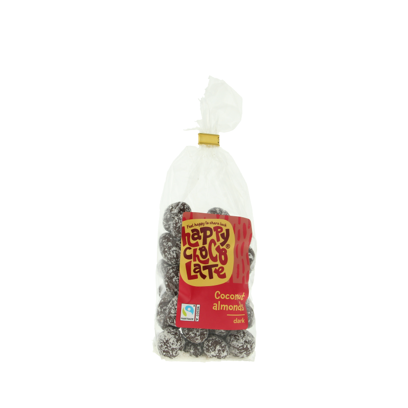 Happy Chocolate Chocolade amandel puur kokos bio