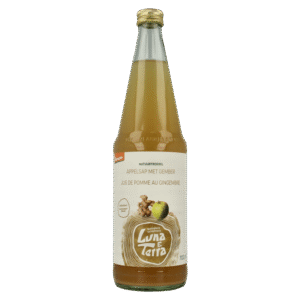 Luna E Terra Appelsap met gember natuurtroebel demeter bio
