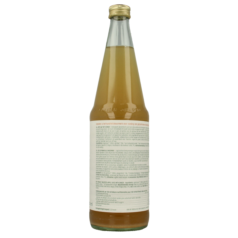 Luna E Terra Appelsap met gember natuurtroebel demeter bio - Afbeelding 3