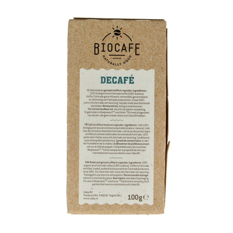 Biocafe Decafe capsules bio - Afbeelding 3
