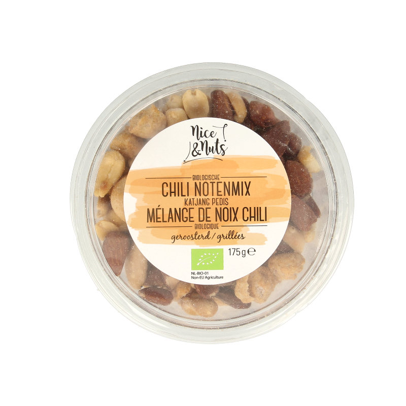 Nice & Nuts Chili notenmix met katjang pedis geroosterd bio