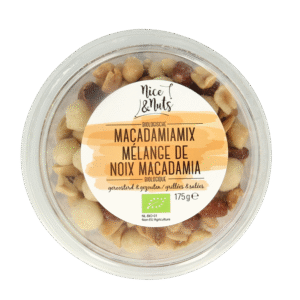 Nice & Nuts Macadamia mix met zeezout geroosterd bio