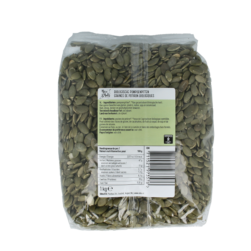 Nice & Nuts Pompoenpitten bio - Afbeelding 2