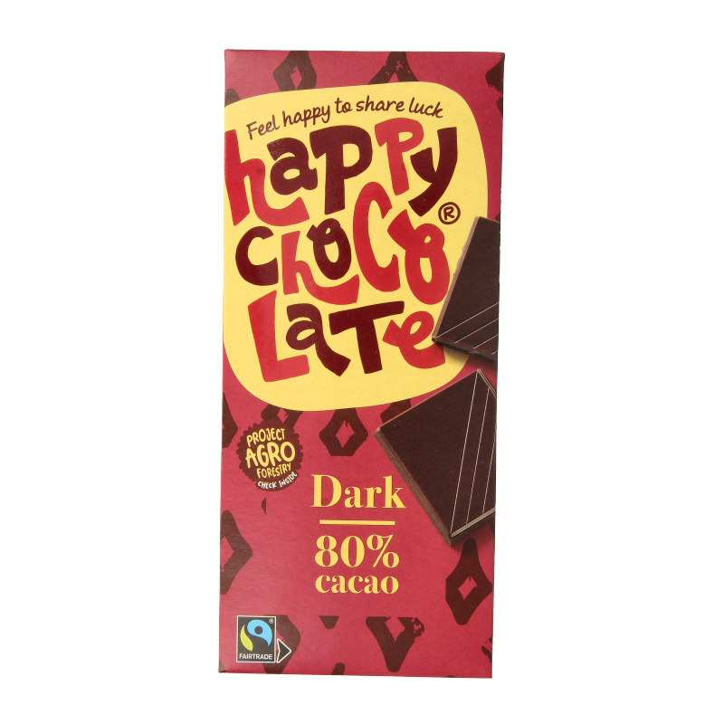 Happy Chocolate Puur 80% bio