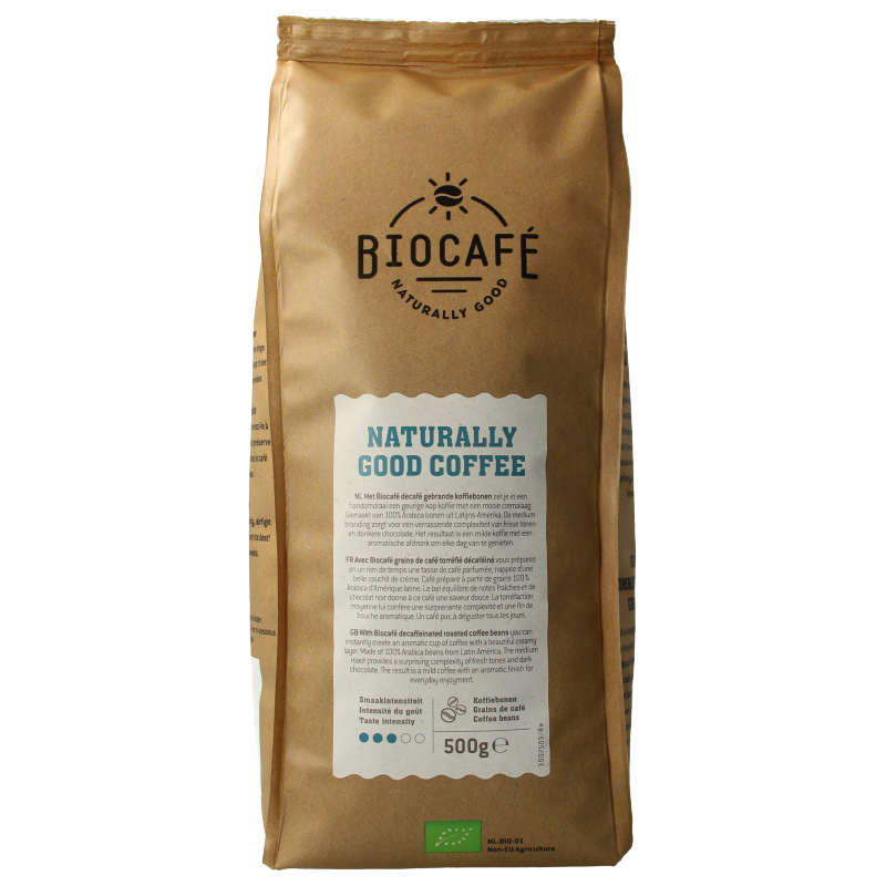 Biocafe Koffiebonen decafe bio - Afbeelding 3