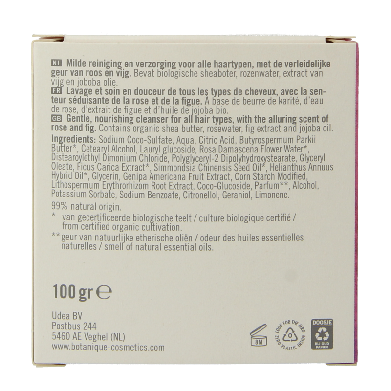 Botanique 2-in-1 Shampoo conditioner bar roos & vijg - Afbeelding 4