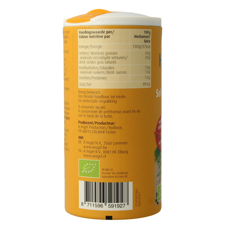 A Vogel Herbamare kruidenzout spicy bio - Afbeelding 2
