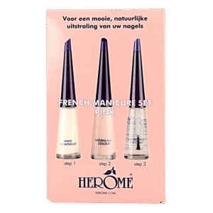 Herome French manicure set pink 3 x 10ml