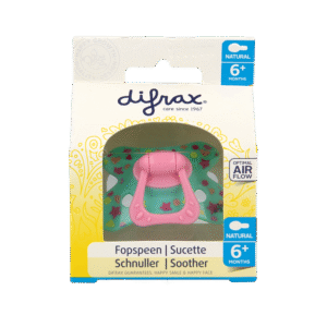 Difrax Fopspeen natural 6+ maanden met ring