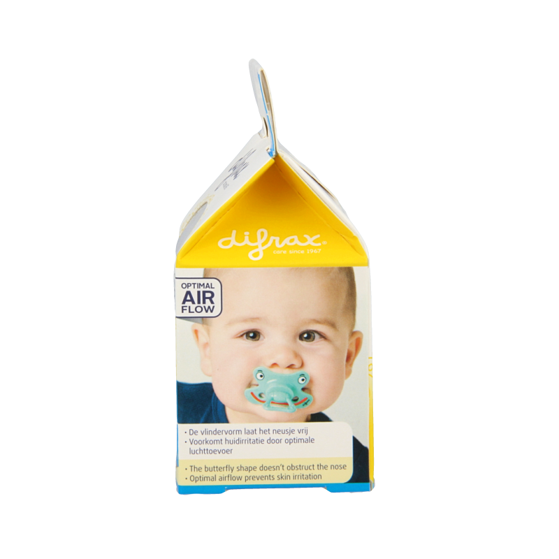 Difrax Fopspeen natural 6+ maanden met ring - Afbeelding 4