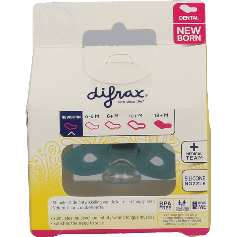 Difrax Fopspeen mini newborn dental - Afbeelding 2