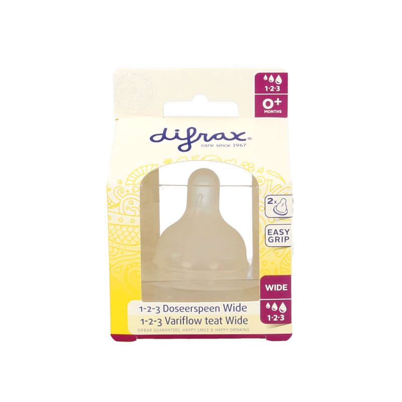 Difrax Flesspeen soft breed 1-2-3