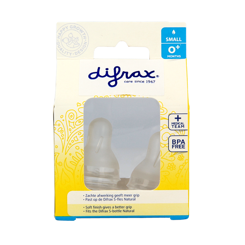 Difrax Flesspeen small 0+ natural